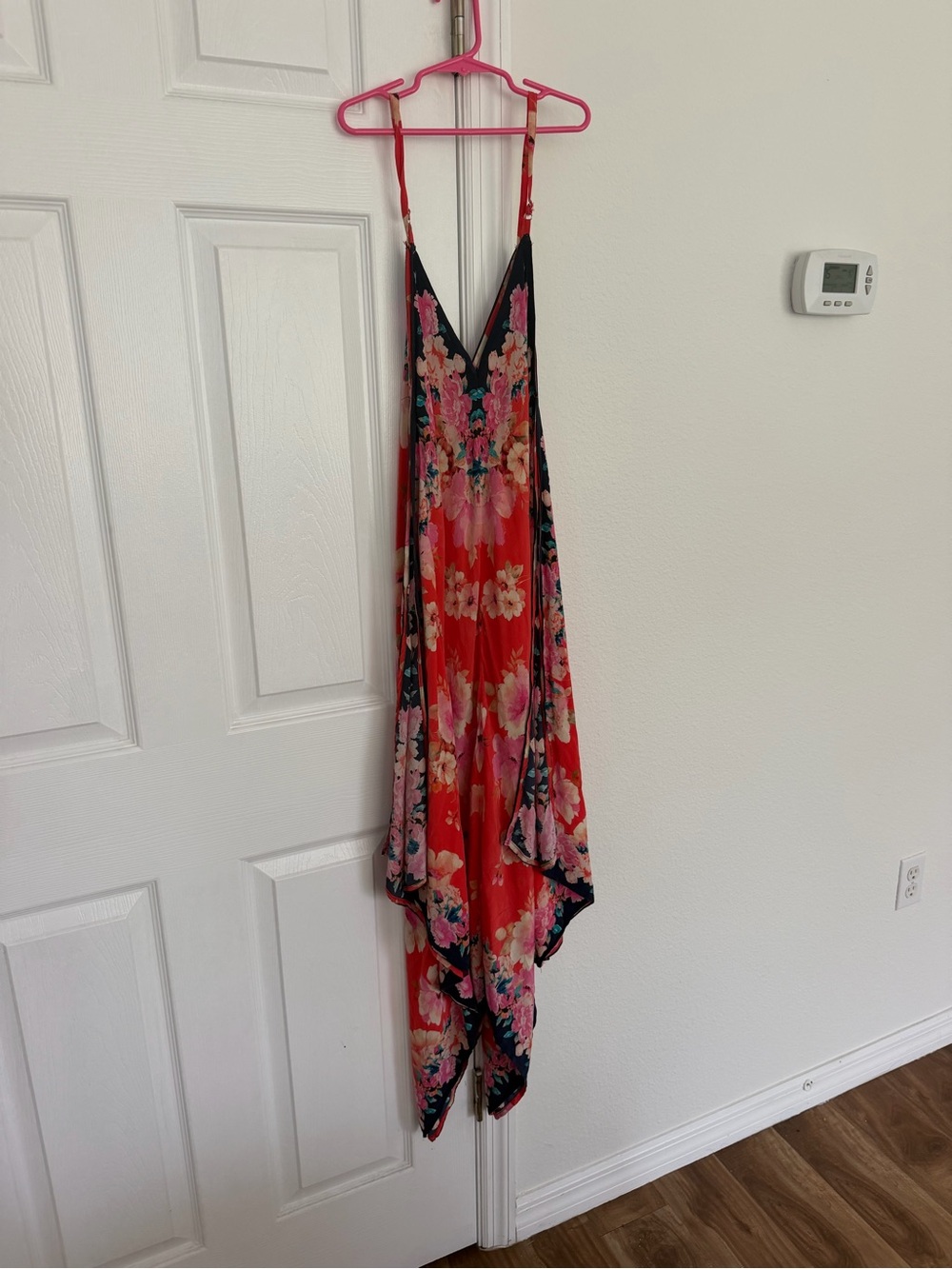 Anthropologie x Tolani 100% Silk Pansy Handkerchief Dress XS